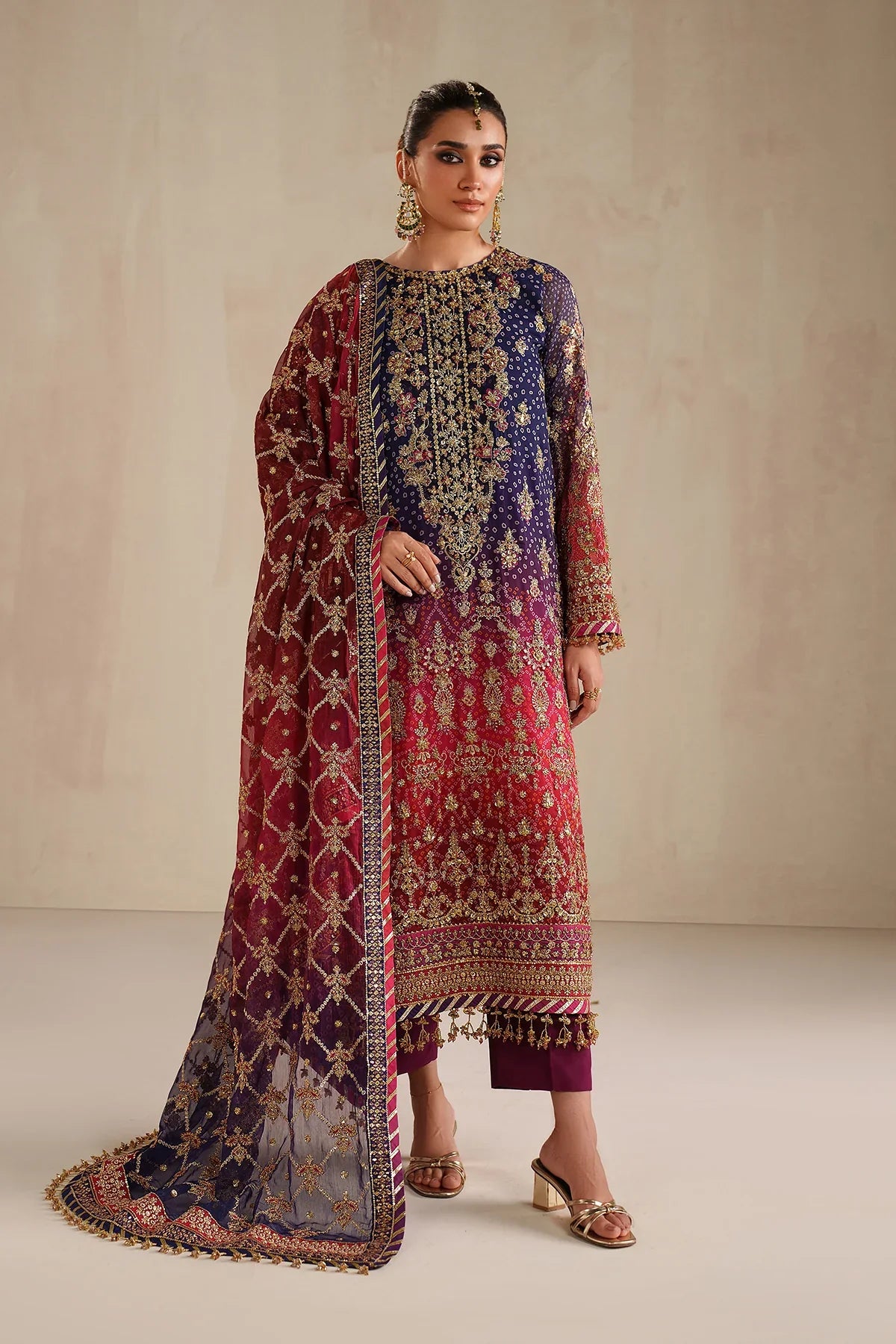 BAROQUE - EMBROIDERED CHIFFON SF-4369