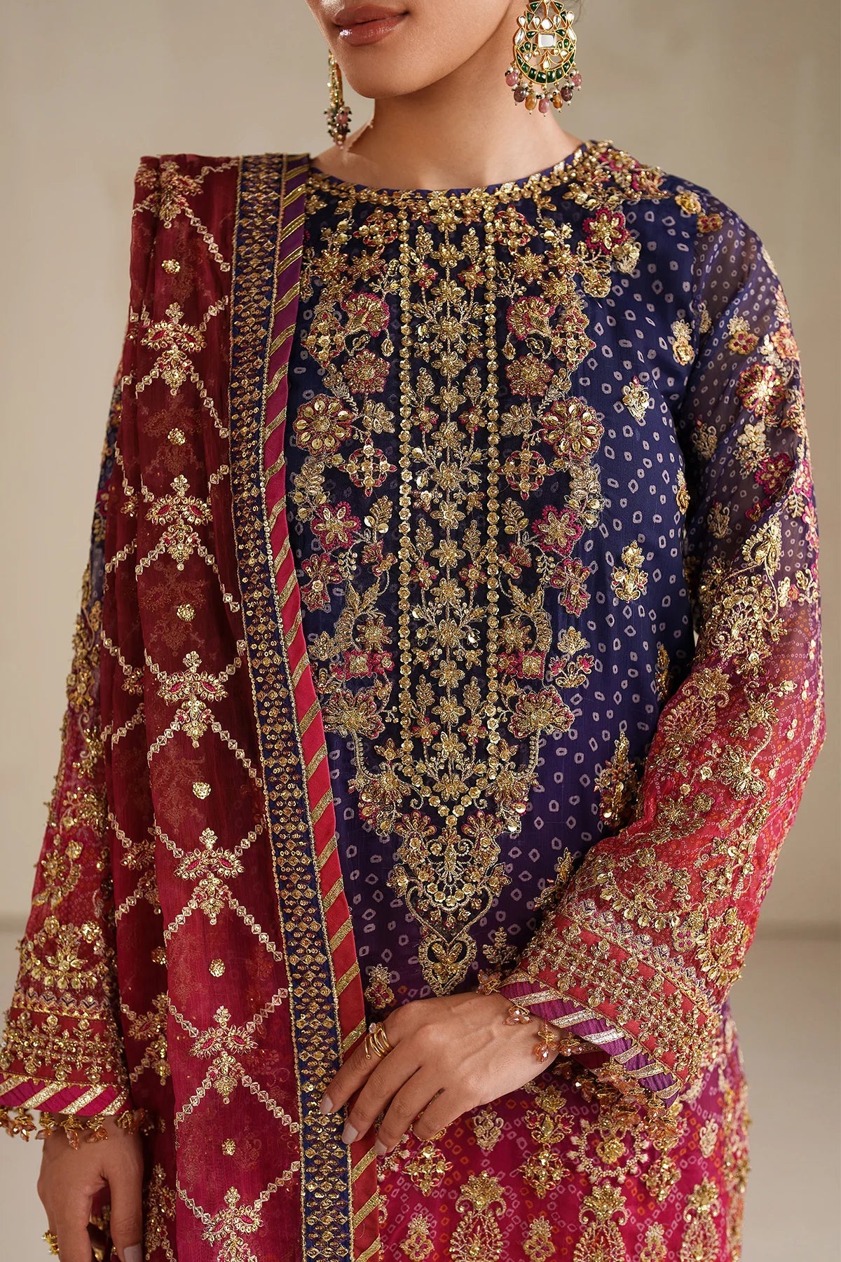 BAROQUE - EMBROIDERED CHIFFON SF-4369