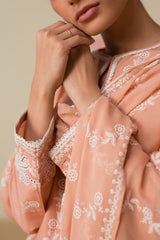 SUNSET PINK-3 PIECE CHIKANKARI SUIT