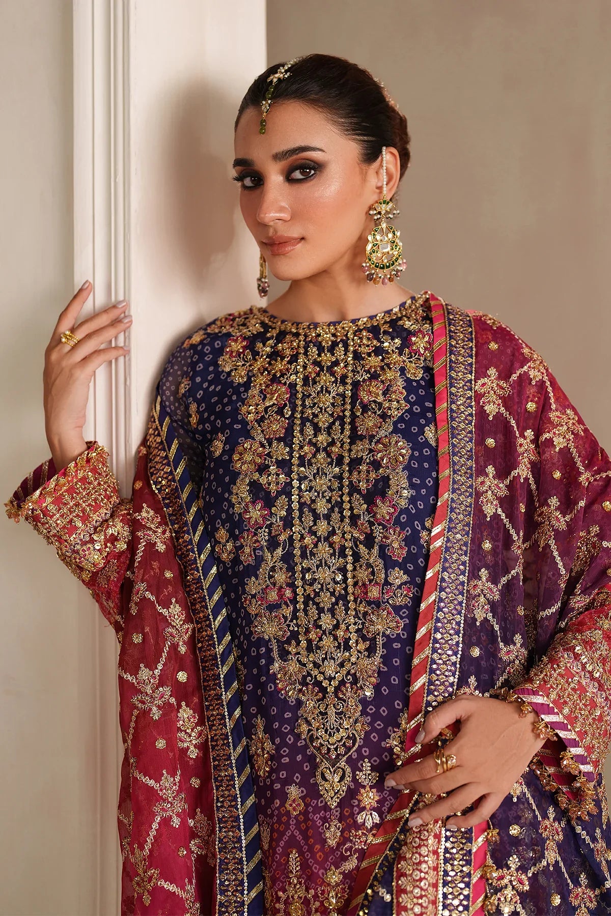 BAROQUE - EMBROIDERED CHIFFON SF-4369