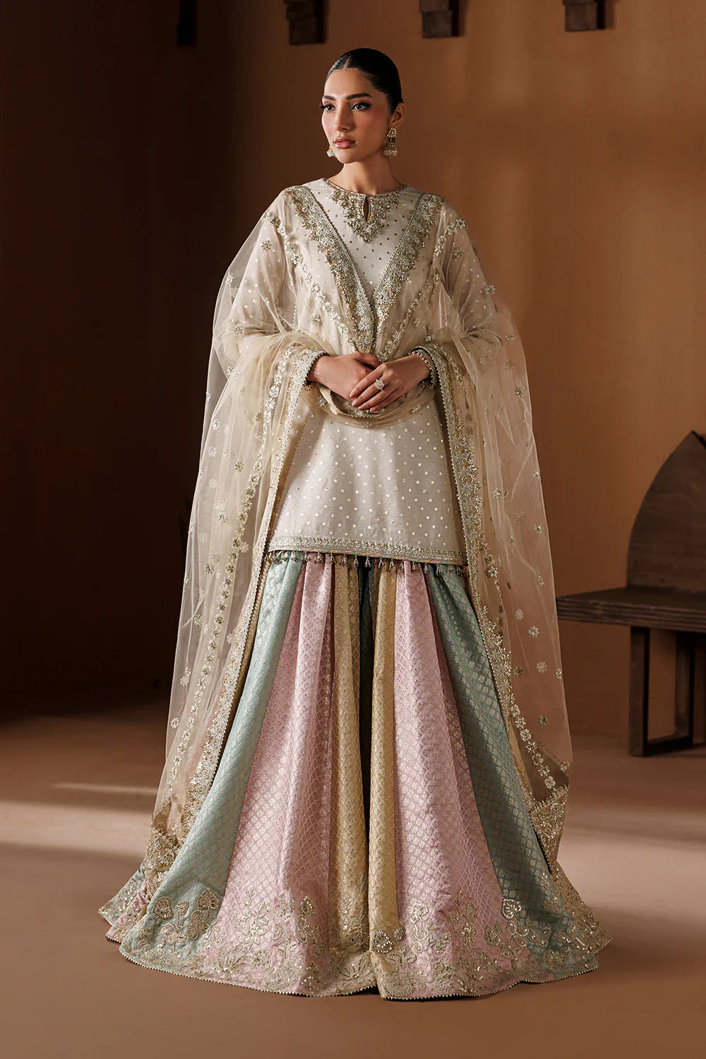 BAROQUE - EMBROIDERED ZARRI CHIFFON UF-4435