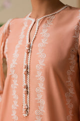 SUNSET PINK-3 PIECE CHIKANKARI SUIT