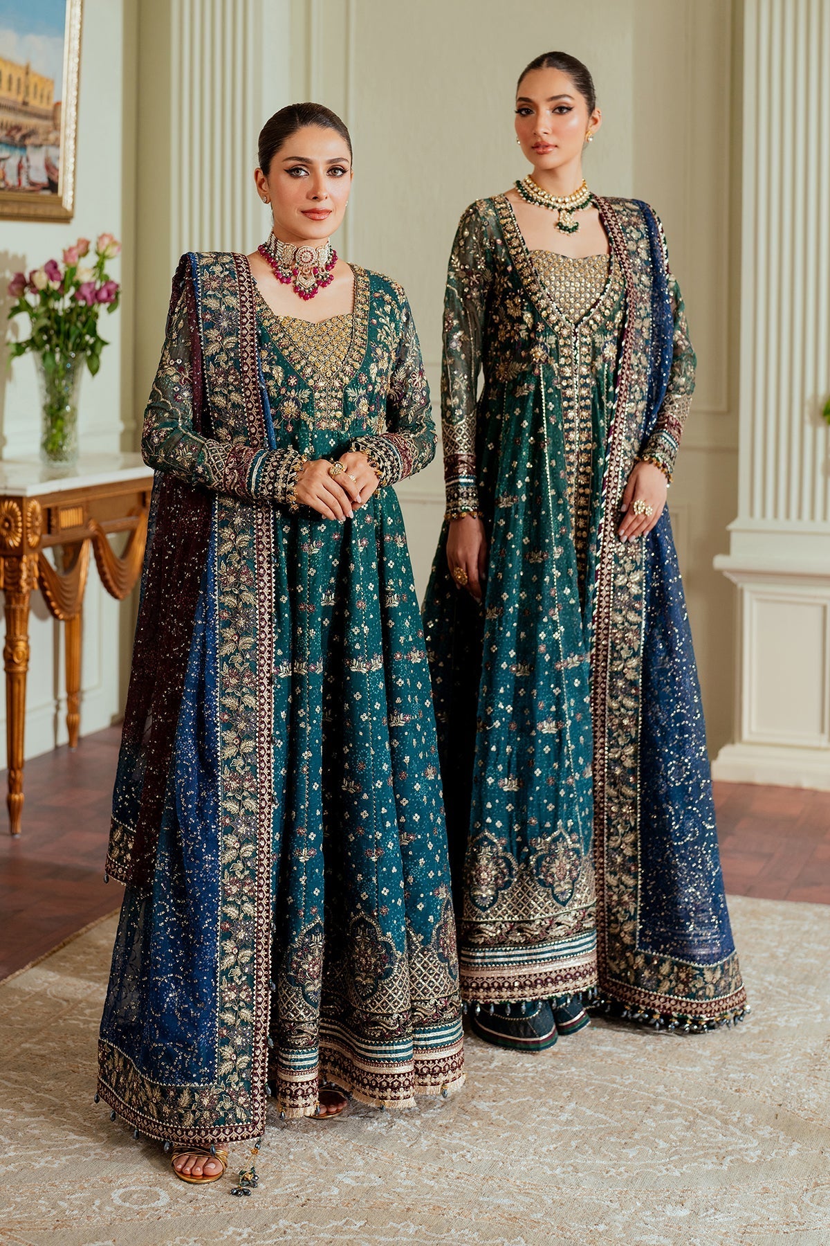 EMBROIDERED CHIFFON CH13-03