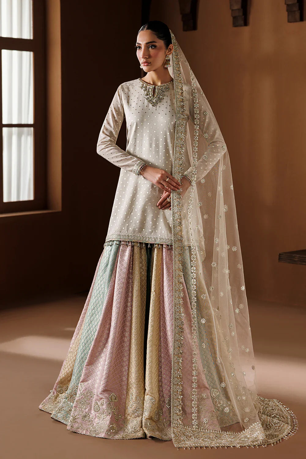 BAROQUE - EMBROIDERED ZARRI CHIFFON UF-4435