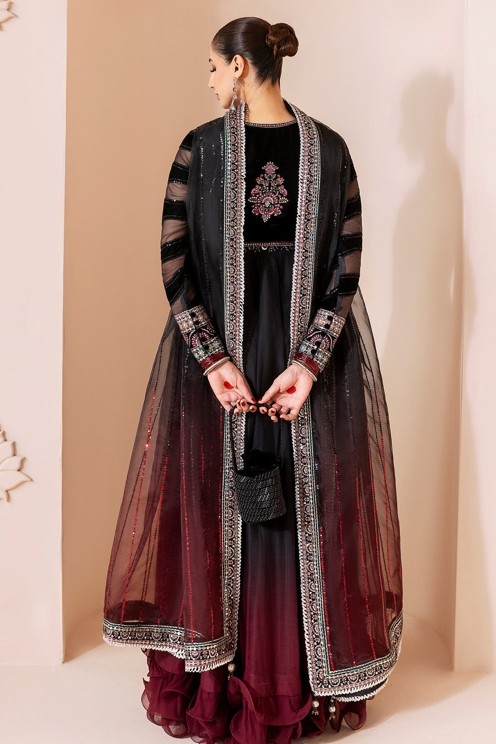 JAZMIN - Embroidered Velvet Formal CVF D-10