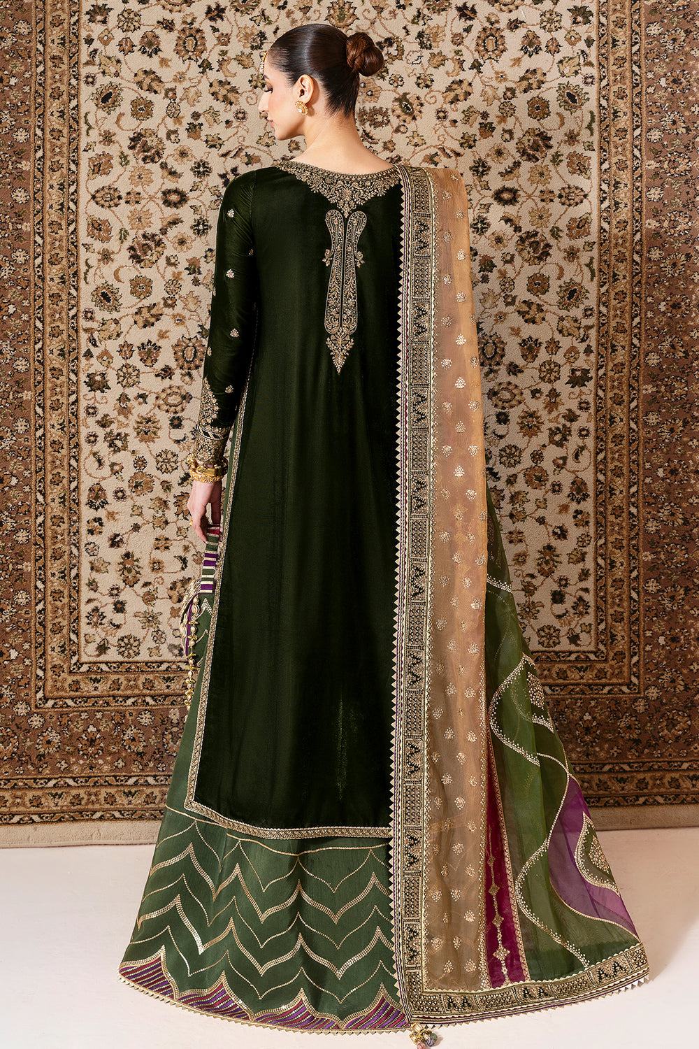 JAZMIN - Embroidered Velvet Formal CVF D-09