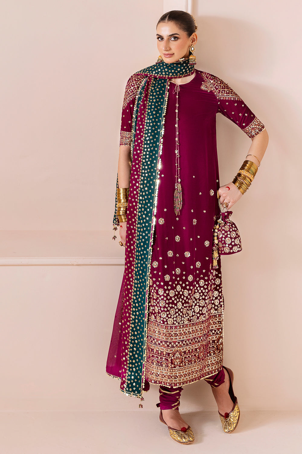 JAZMIN - Embroidered Velvet Formal CVF D-02