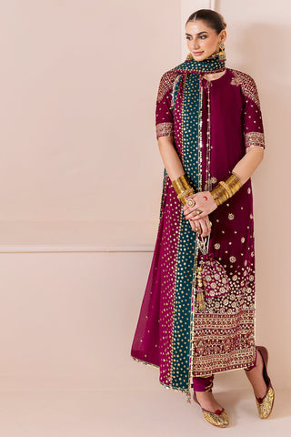 JAZMIN - Embroidered Velvet Formal CVF D-02