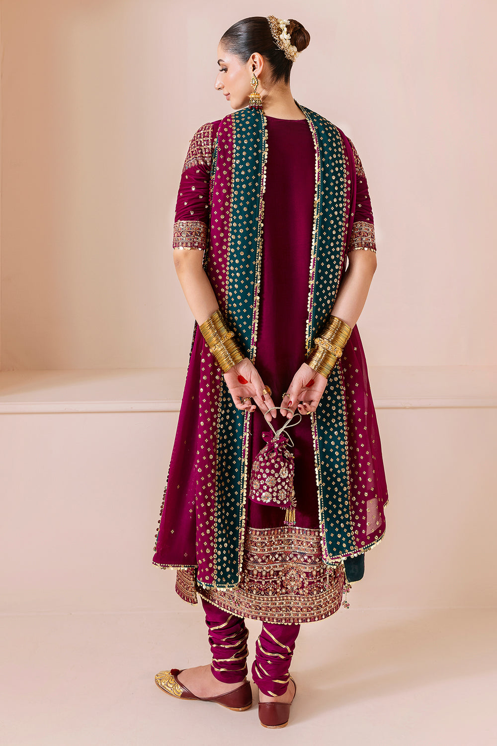 JAZMIN - Embroidered Velvet Formal CVF D-02