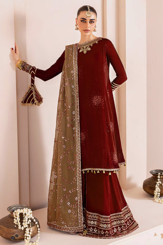 JAZMIN - Embroidered Velvet Formal CVF D-07