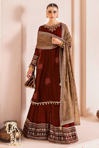 JAZMIN - Embroidered Velvet Formal CVF D-07