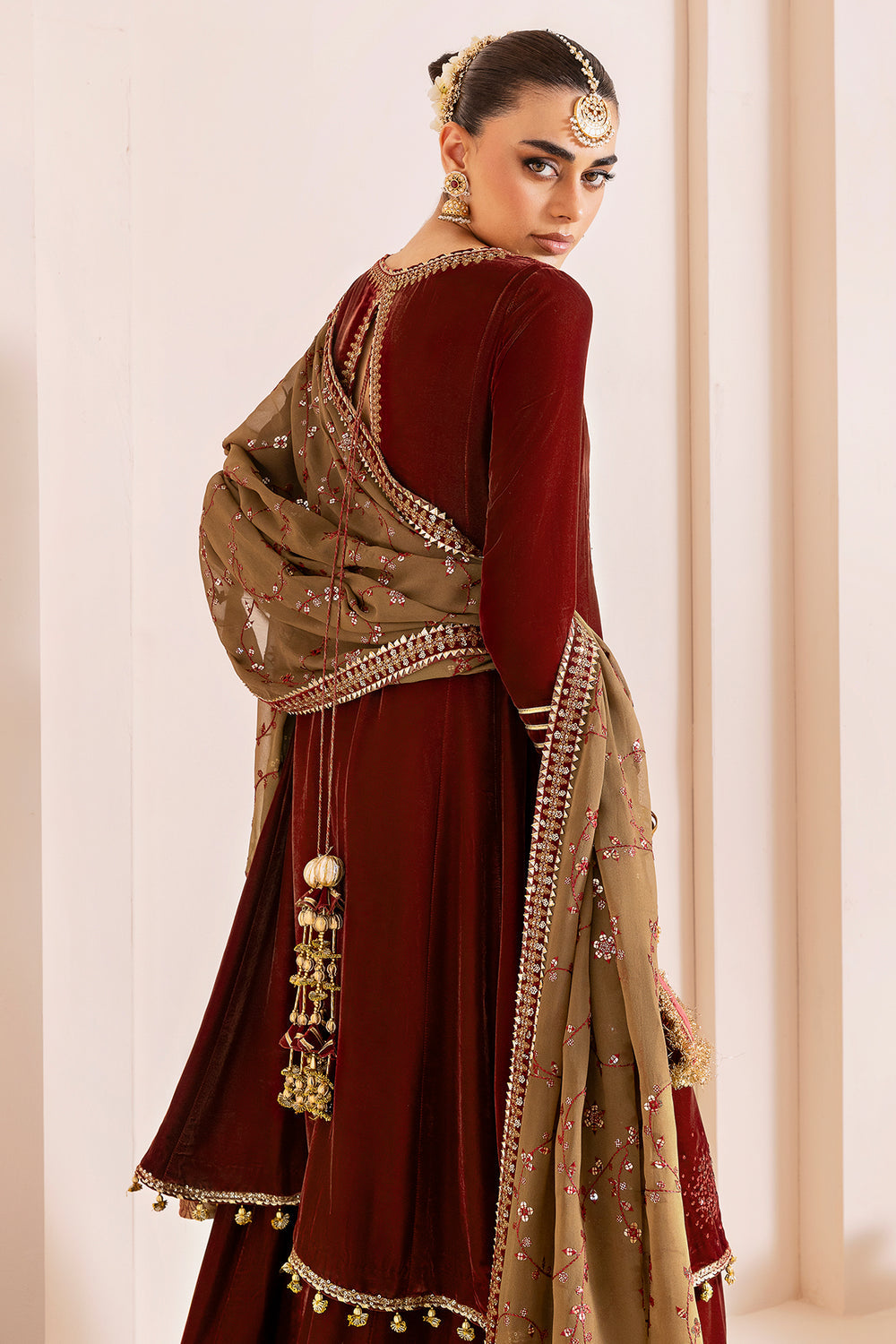 JAZMIN - Embroidered Velvet Formal CVF D-07