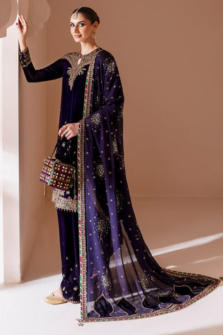 JAZMIN - Embroidered Velvet Formal CVF D-08