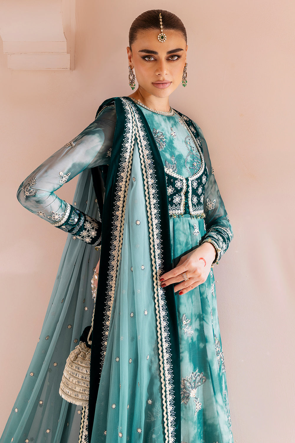 JAZMIN - Embroidered Velvet Formal CVF D-06
