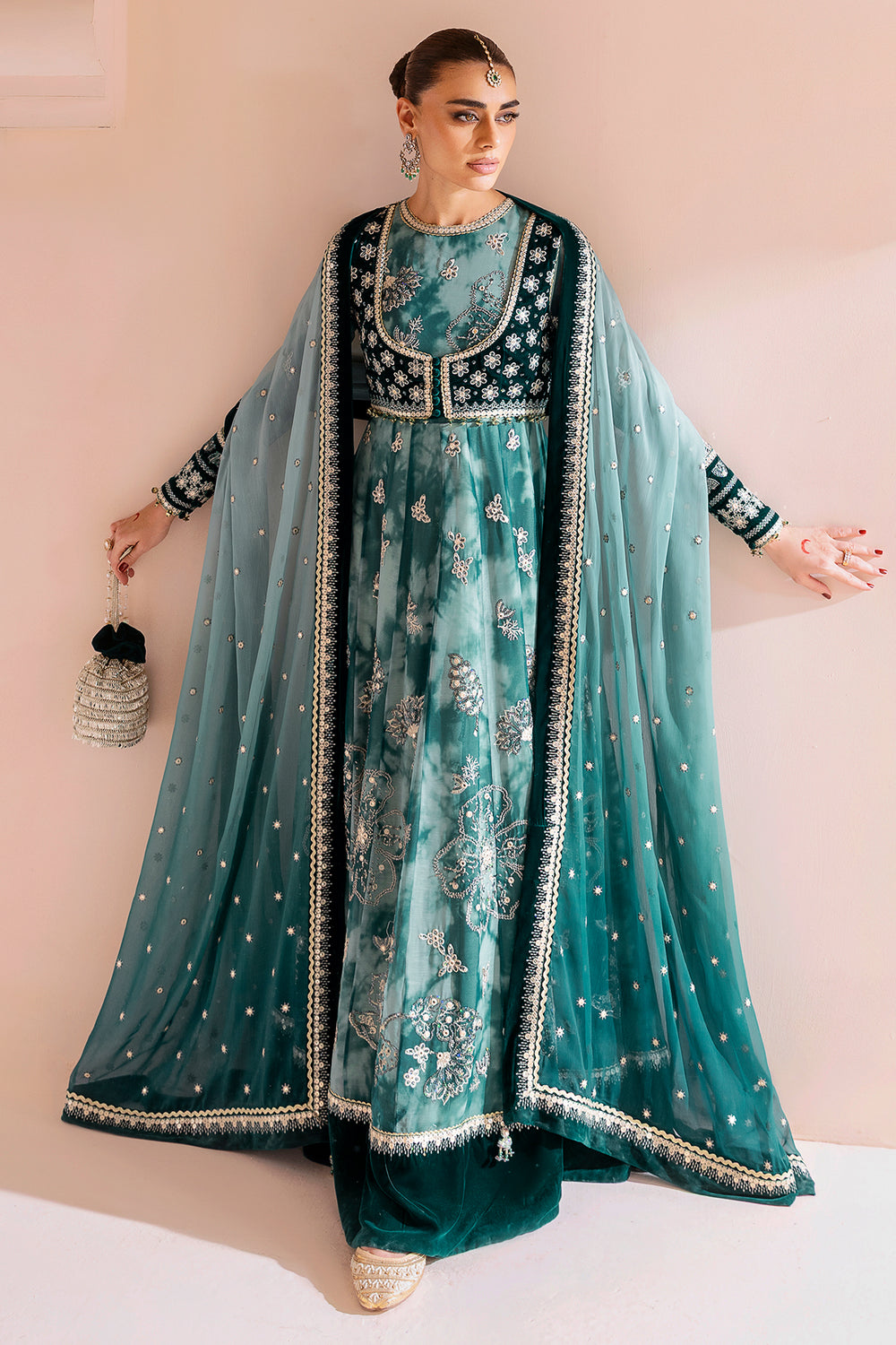 JAZMIN - Embroidered Velvet Formal CVF D-06