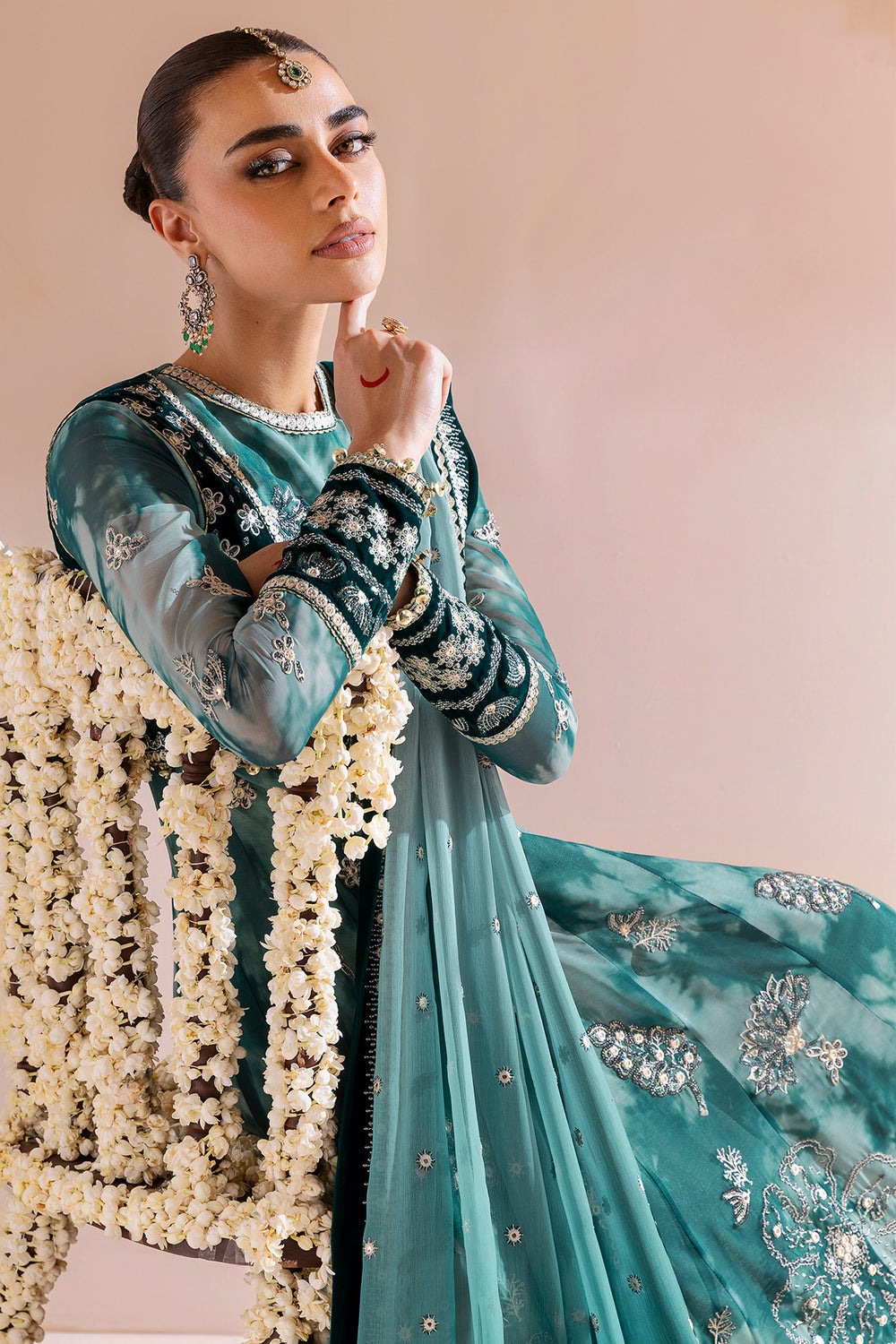 JAZMIN - Embroidered Velvet Formal CVF D-06