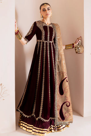 JAZMIN - Embroidered Velvet Formal CVF D-12
