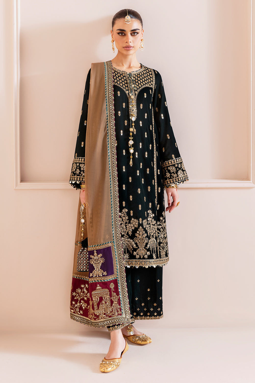 Nxd-JAZMIN - Embroidered Velvet Formal CVF D-01
