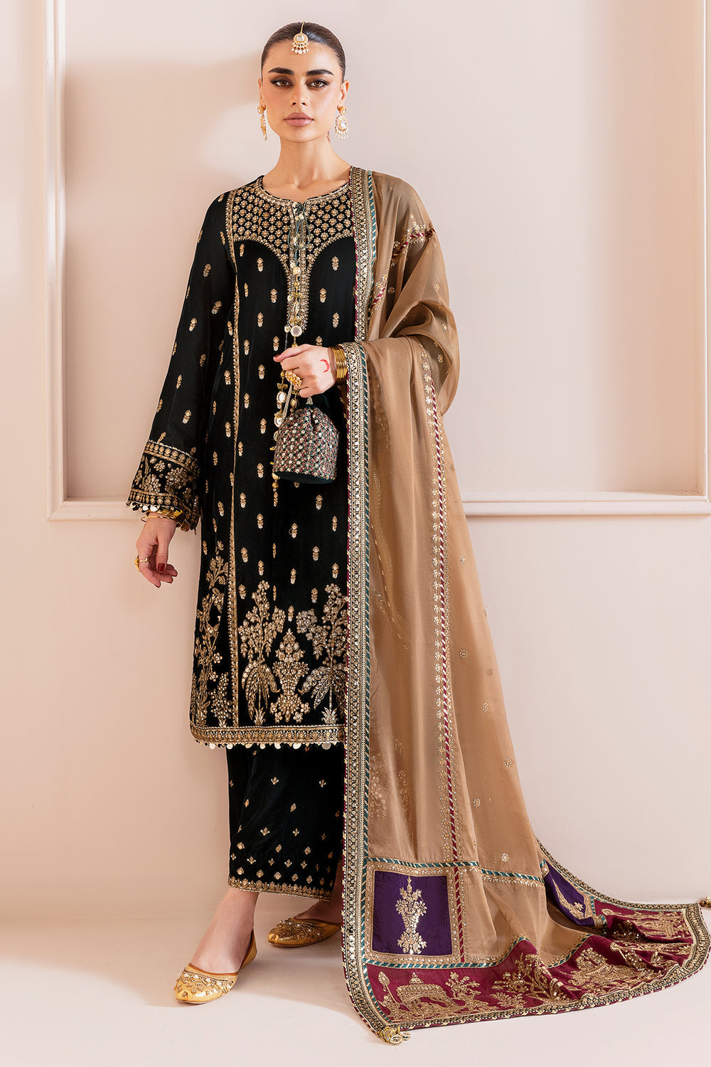 Nxd-JAZMIN - Embroidered Velvet Formal CVF D-01