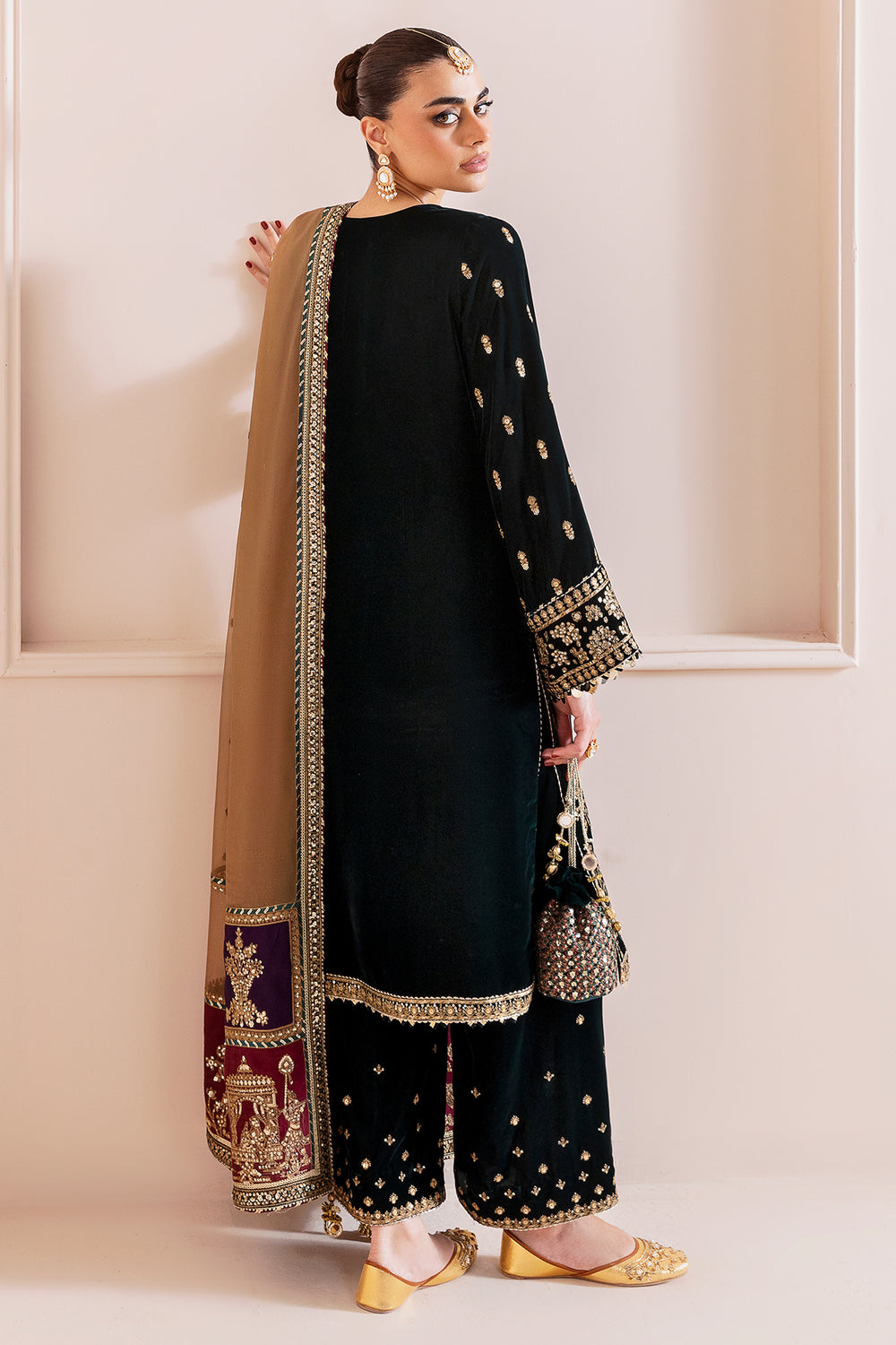 Nxd-JAZMIN - Embroidered Velvet Formal CVF D-01