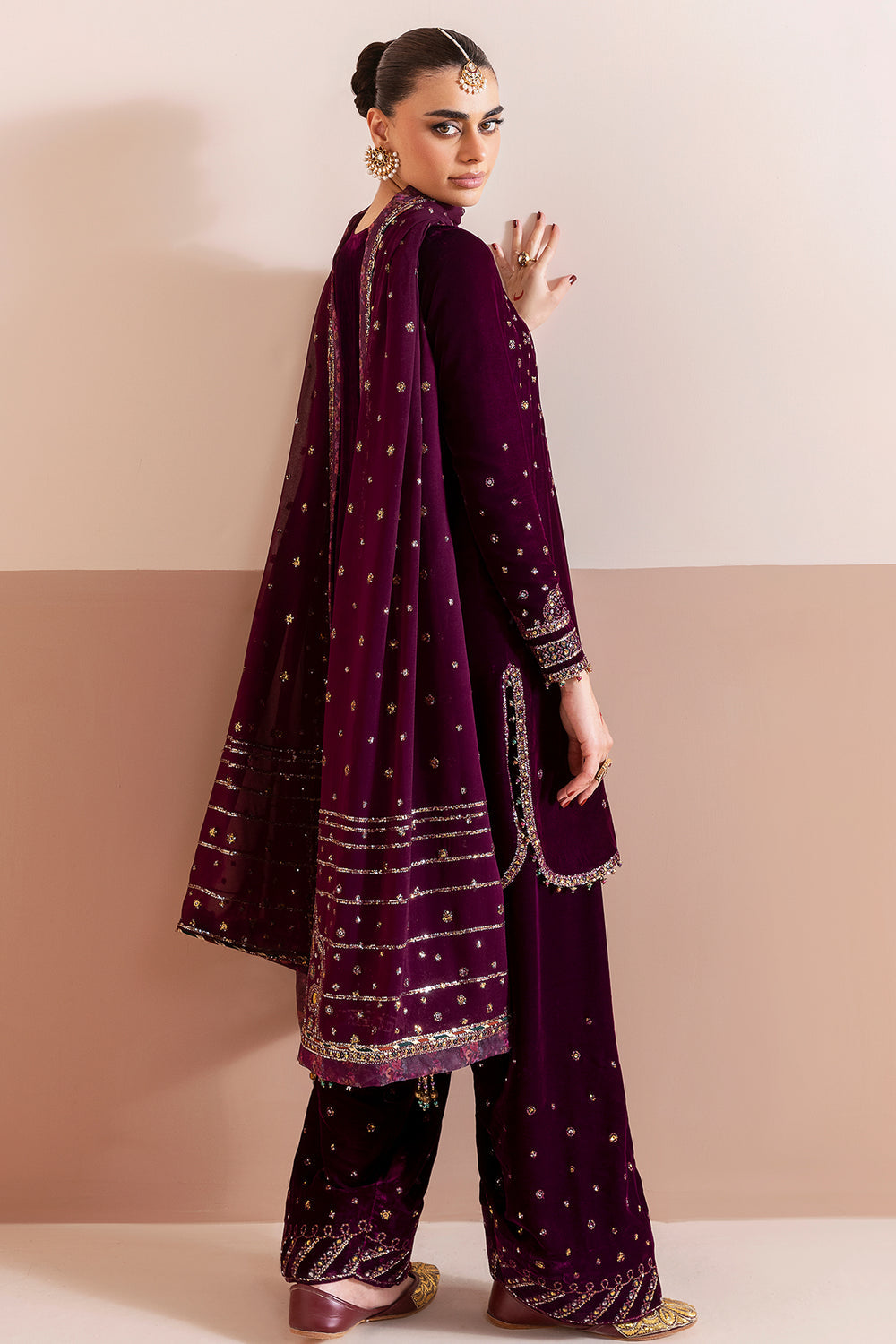 JAZMIN - Embroidered Velvet Formal CVF D-05