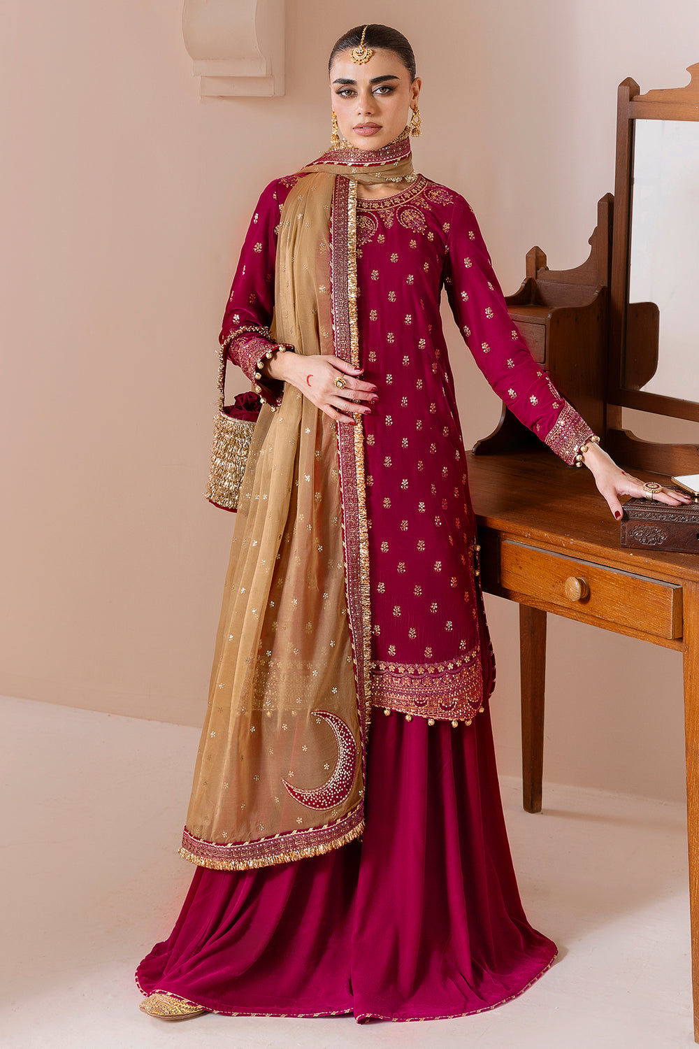 JAZMIN - Embroidered Velvet Formal CVF D-11