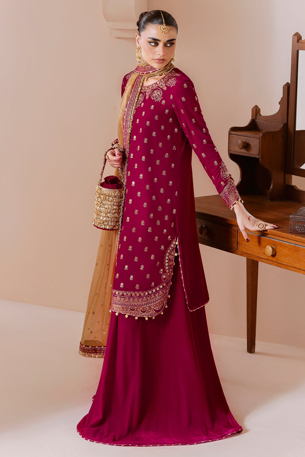 JAZMIN - Embroidered Velvet Formal CVF D-11