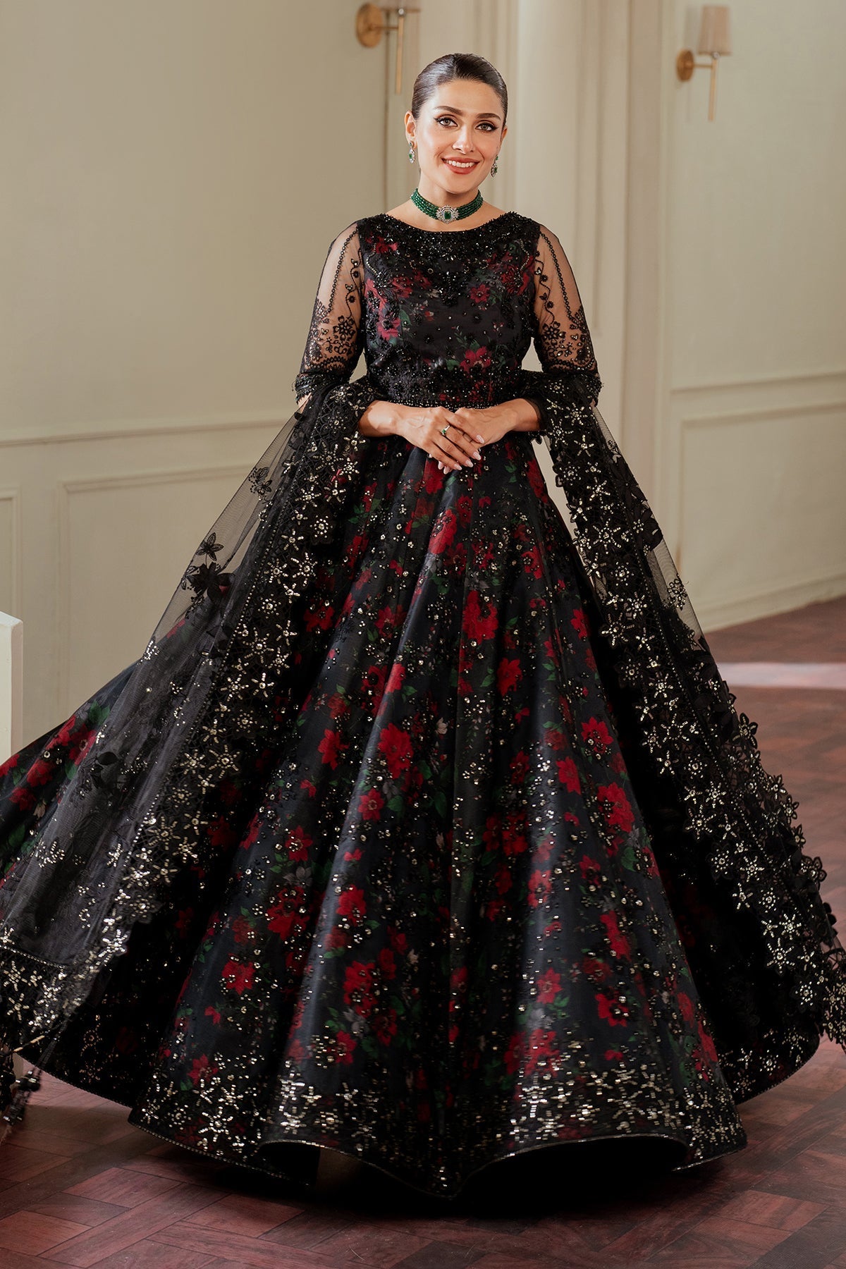 EMBROIDERED NET CH13-05
