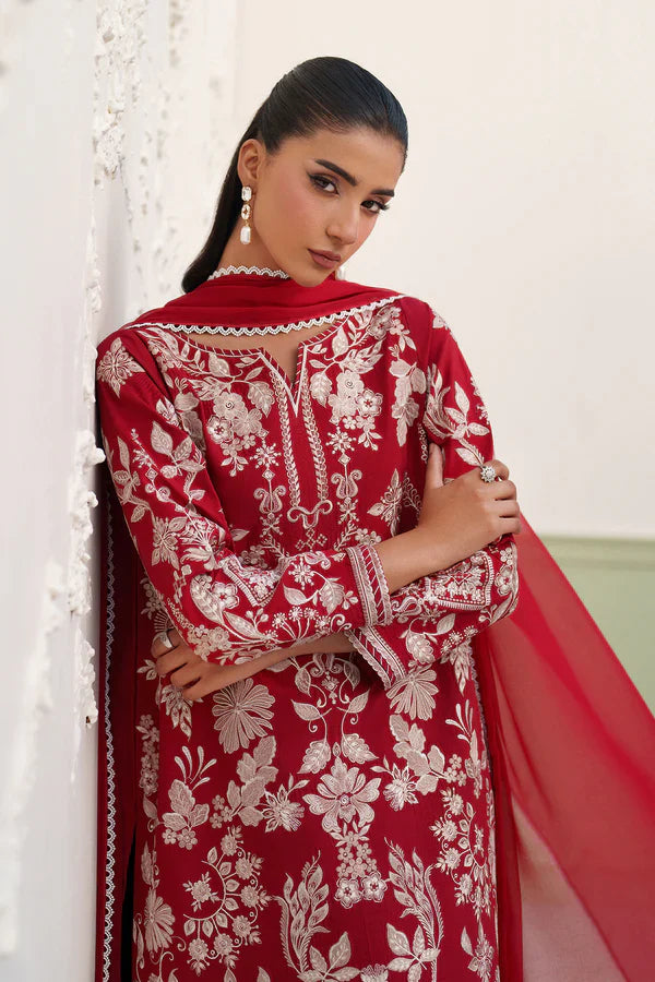 BAROQUE - EMBROIDERED RAW SILK UF-4386