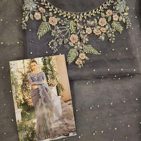 Maria B BD-2902 Cloud Grey