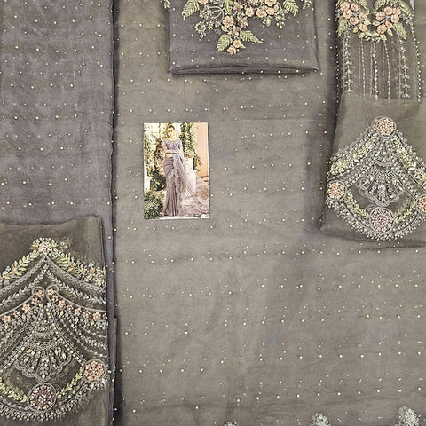 Maria B BD-2902 Cloud Grey