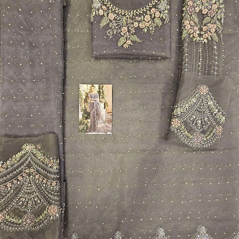 Maria B BD-2902 Cloud Grey