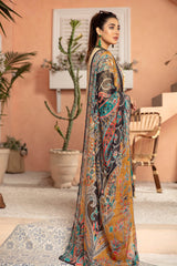 Adan's-Moccasin by Carol Adan's Libas Embroidered Lawn Stitched Suit