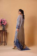 Heera's-3 piece Suit- Greyish Blue