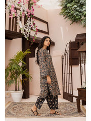 Bahar by Janaan-Printed Black 2 piece