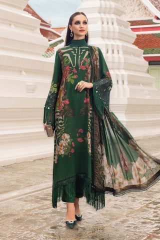 MARIA B- Embroidered Linen Suit MPT-2810-A