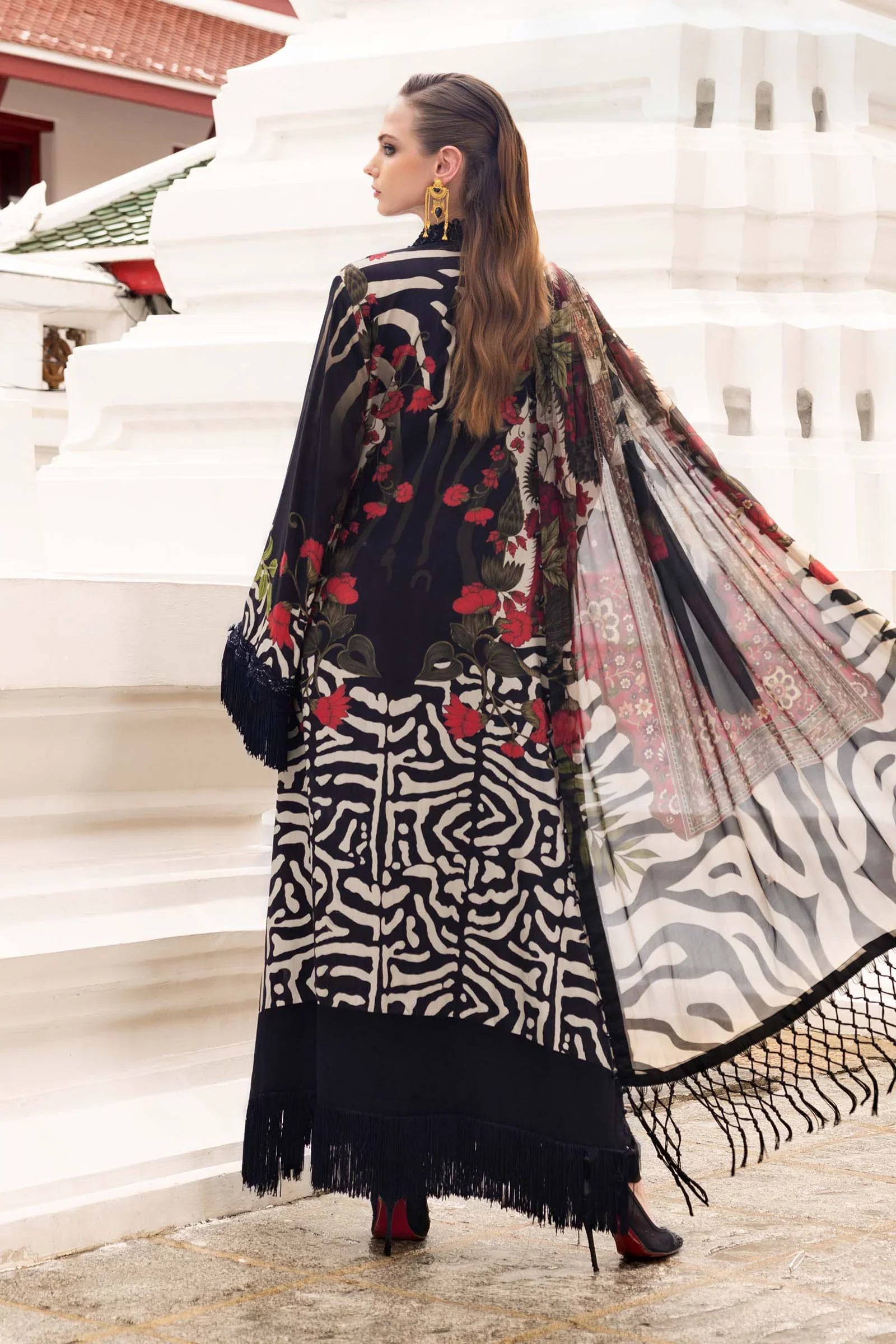 MARIA -  Embroidered Linen Suit MPT-2810-B