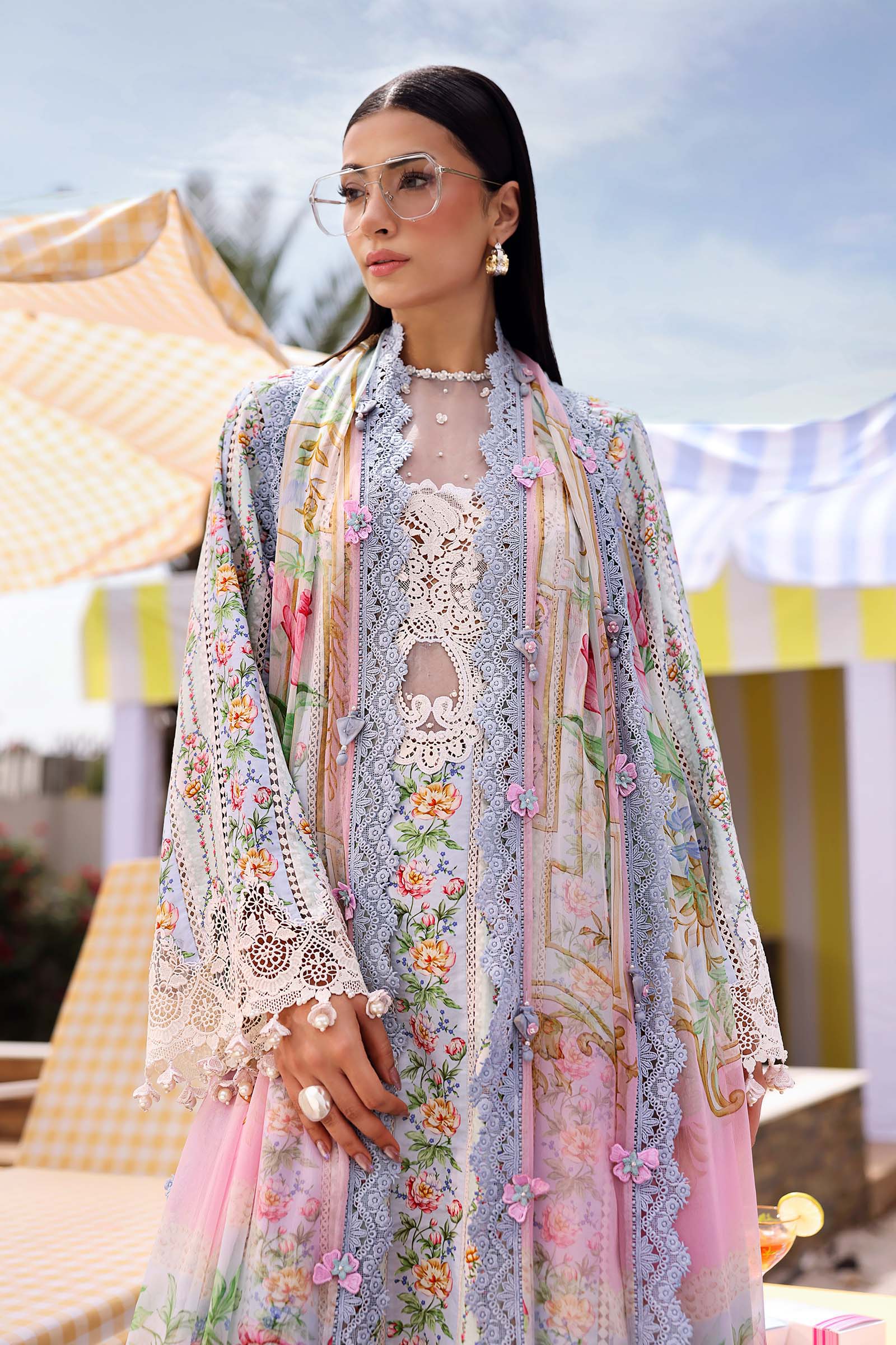MARIA B - Embroidered Lawn Suit MPT-3010-B
