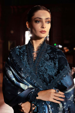 MARIA B- Embroidered Velvet Suit WL-1310