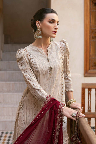 3 Piece Embroidered Lawn Suit | D-2511-B