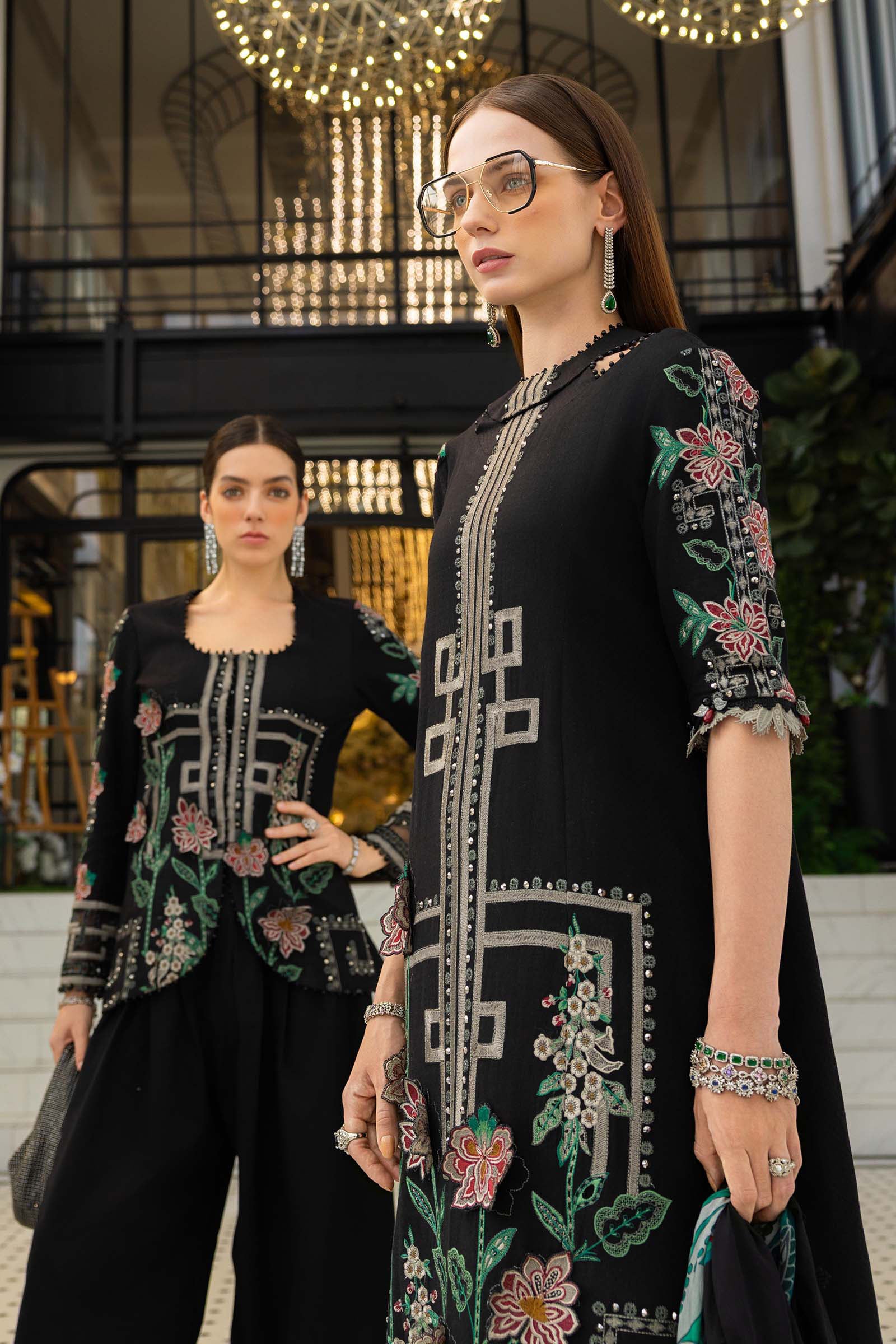 MARIA B - Embroidered Jacquard Lawn Suit EL-26-11