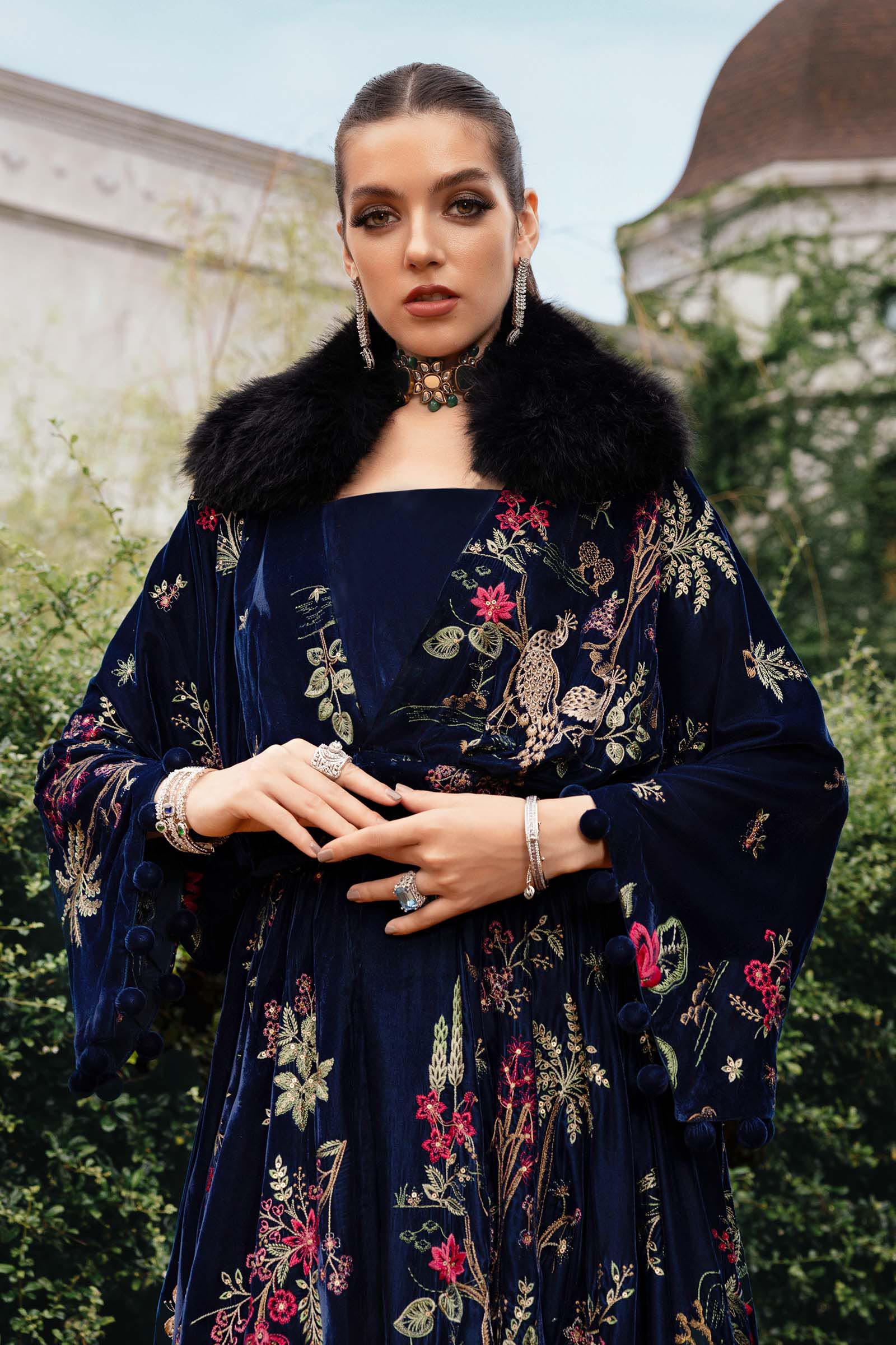 MARIA -  Embroidered Twill Linen Suit WL-1312