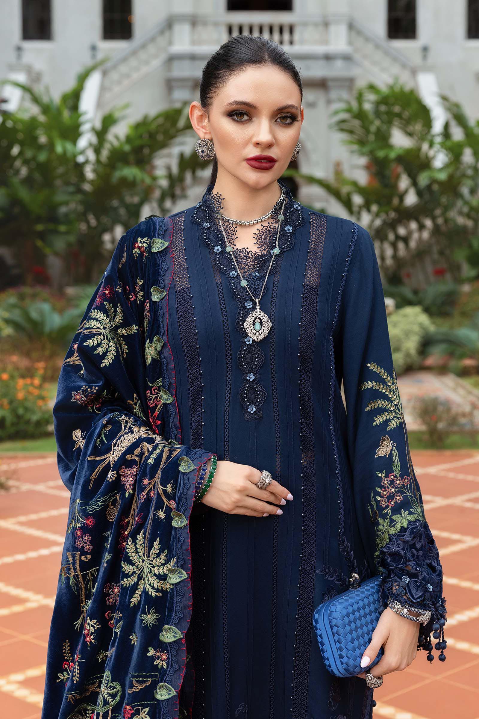 MARIA -  Embroidered Twill Linen Suit WL-1312
