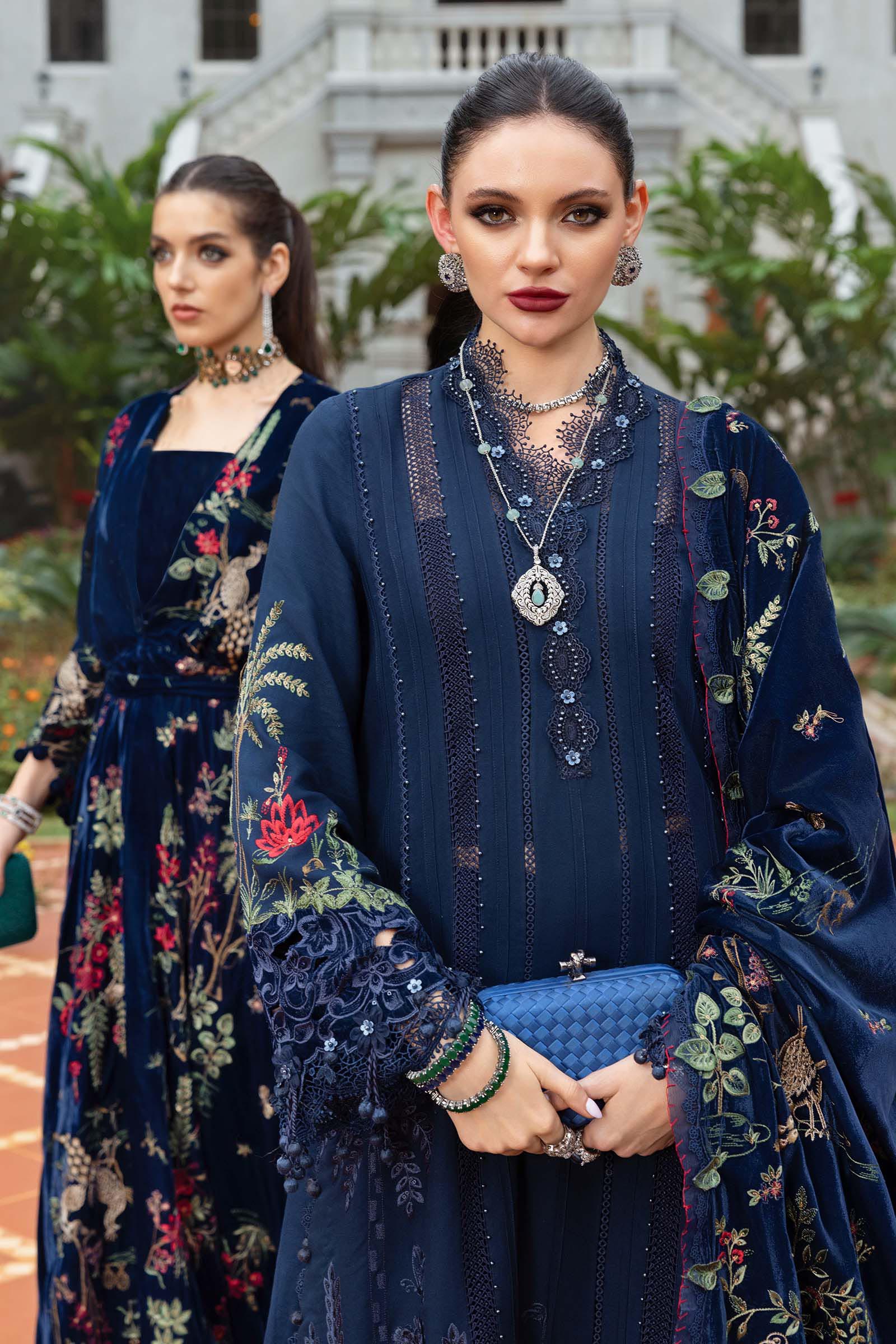 MARIA -  Embroidered Twill Linen Suit WL-1312