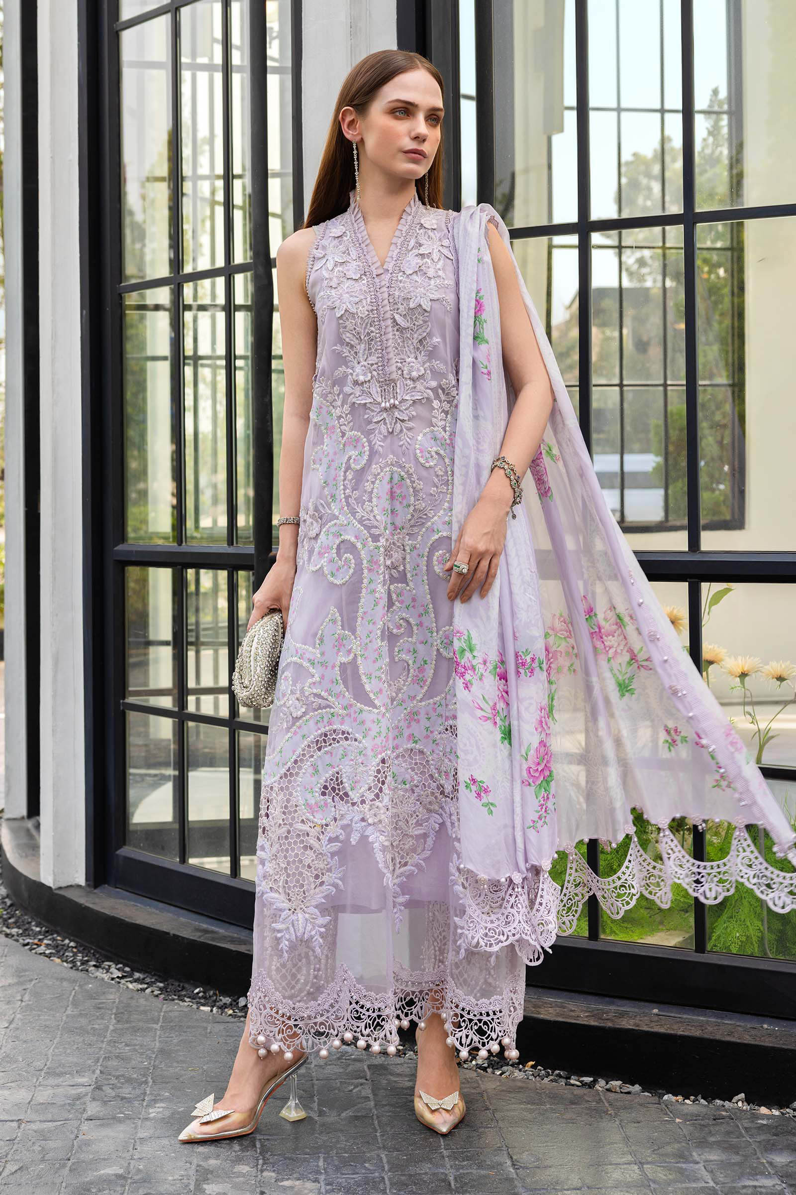 MARIA B - Embroidered Lawn Suit EL-26-12