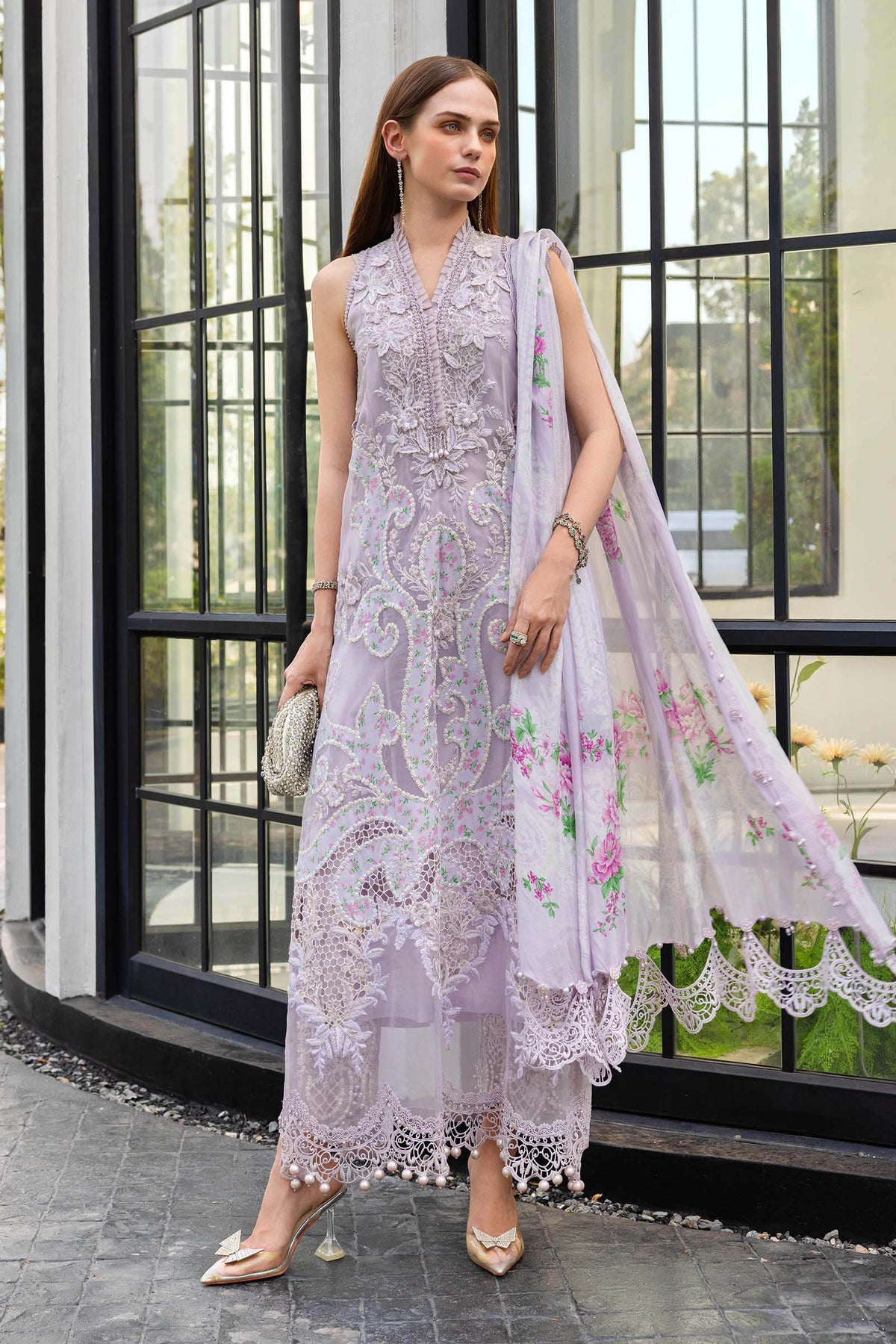 MARIA B - Embroidered Lawn Suit EL-26-12