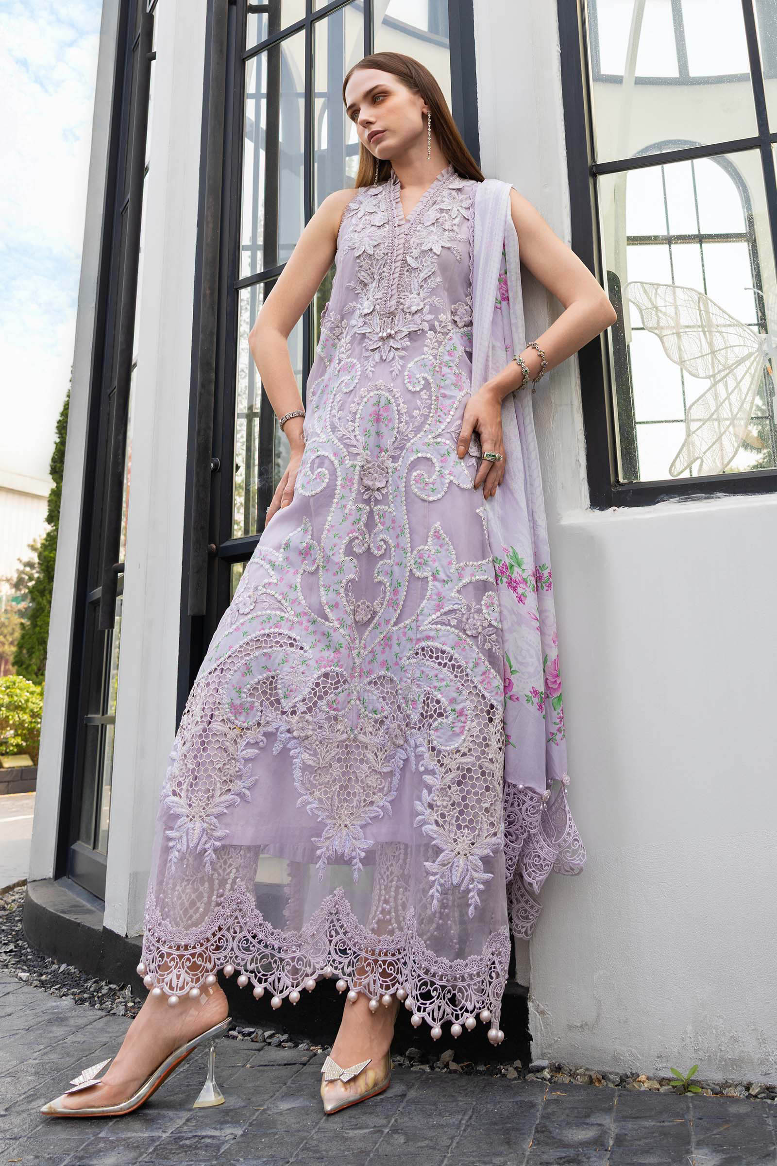 MARIA B - Embroidered Lawn Suit EL-26-12