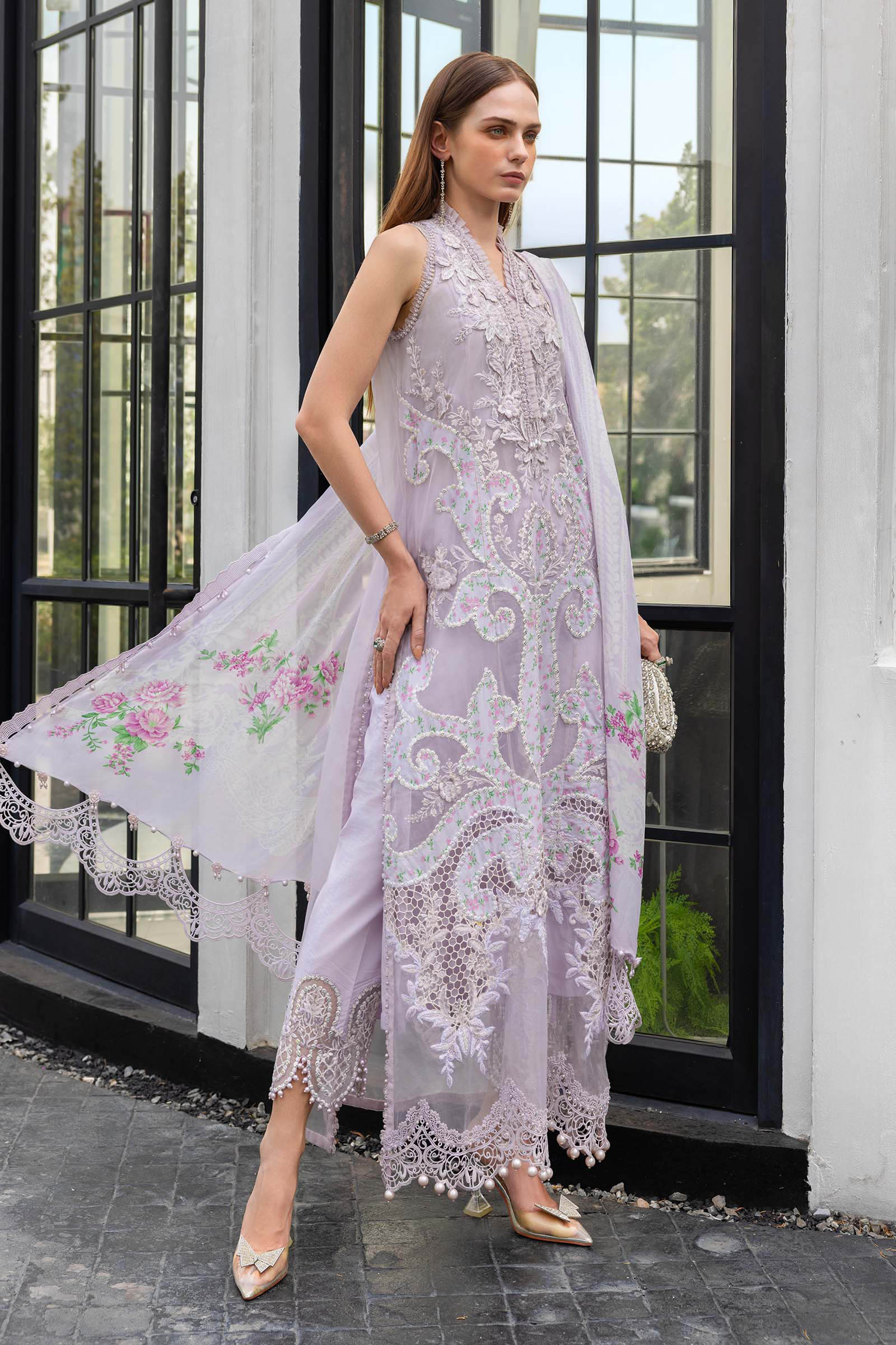 MARIA B - Embroidered Lawn Suit EL-26-12