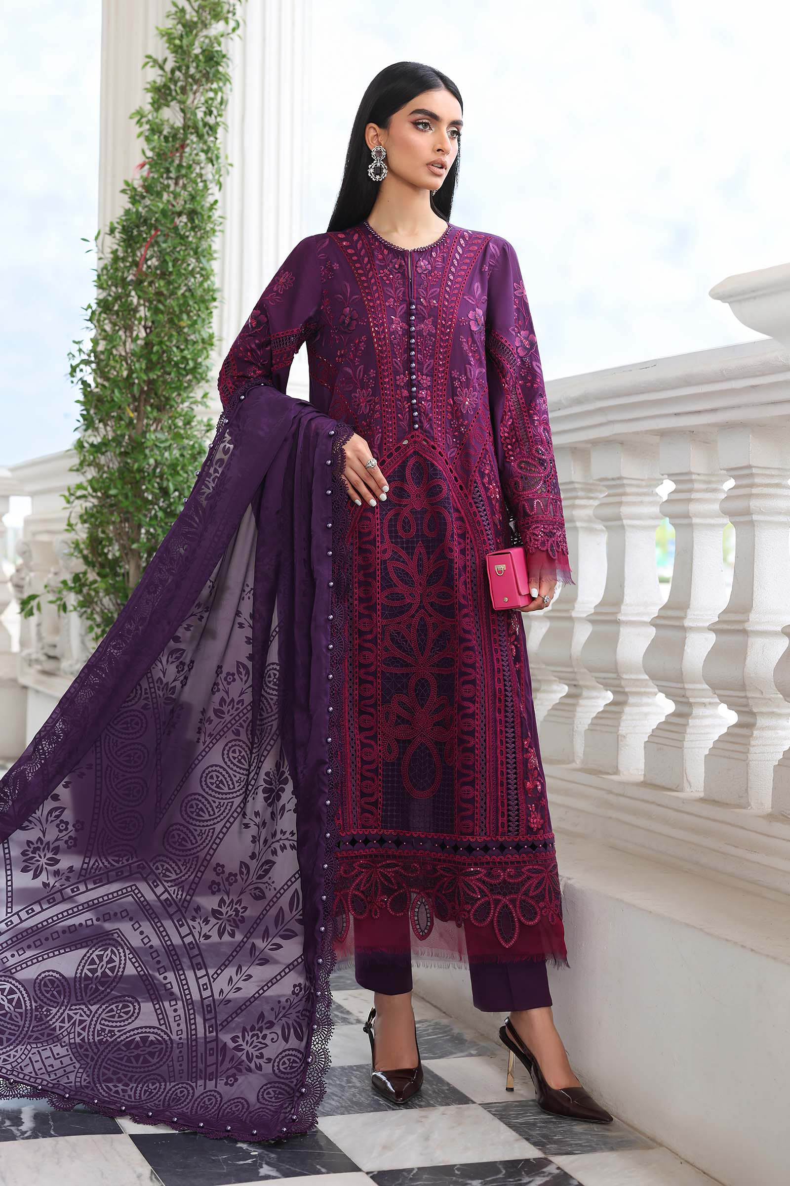 MARIA B - Embroidered Lawn Suit EL-26-14