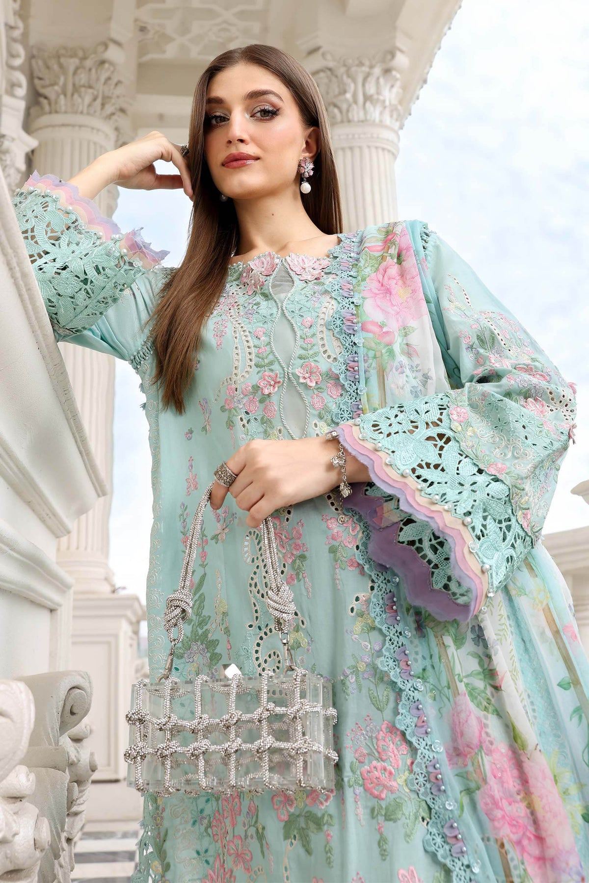 MARIA B - Embroidered Lawn Suit EL-26-15